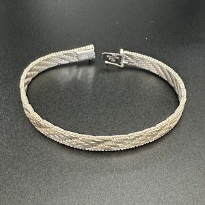Elegant Silver Bracelet Italian Milor